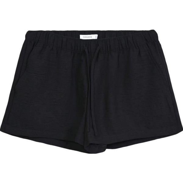 Shorts da donna in nero pece con coulisse Terranova