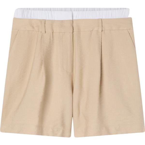shorts Terranova marrone tinta unita