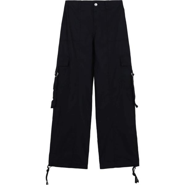 pantaloni cargo Terranova nero tinta unita