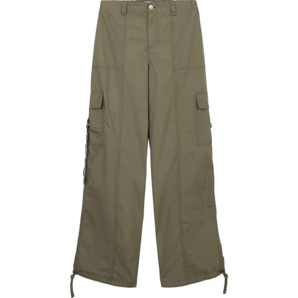 pantaloni cargo Terranova verde tinta unita