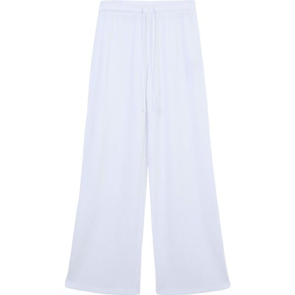 pantaloni Terranova bianco tinta unita
