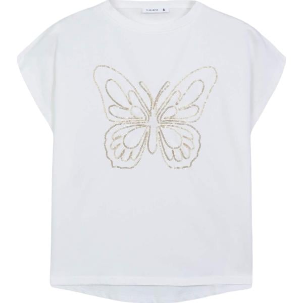 t-shirt Terranova bianco con stampe