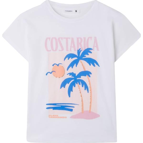 t-shirt Terranova bianco con stampe