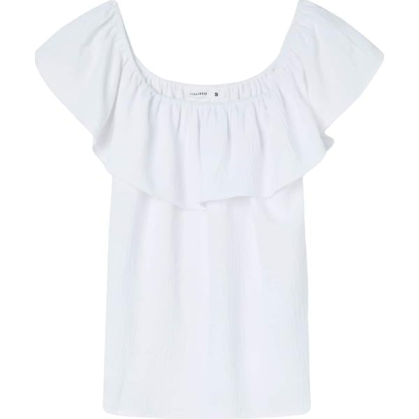 bluse Terranova bianco tinta unita
