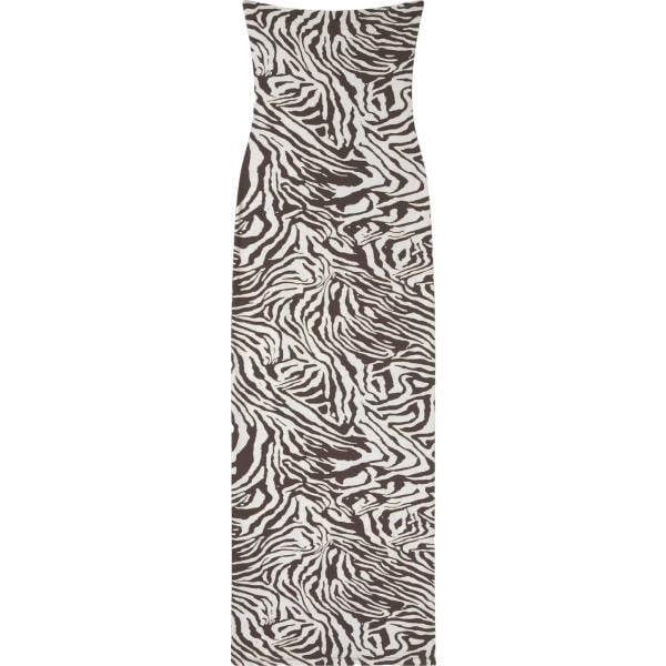 vestiti lunghi Terranova marrone con stampe