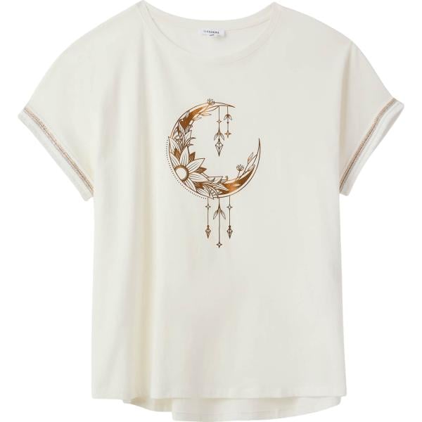 t-shirt Terranova bianco con stampe