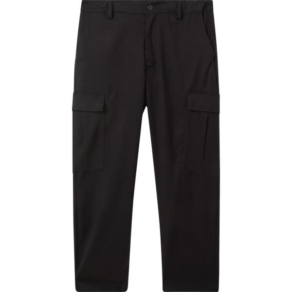 pantaloni cargo Terranova nero tinta unita