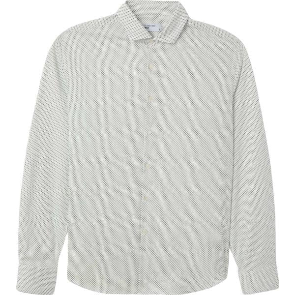 camicie Terranova bianco a pois