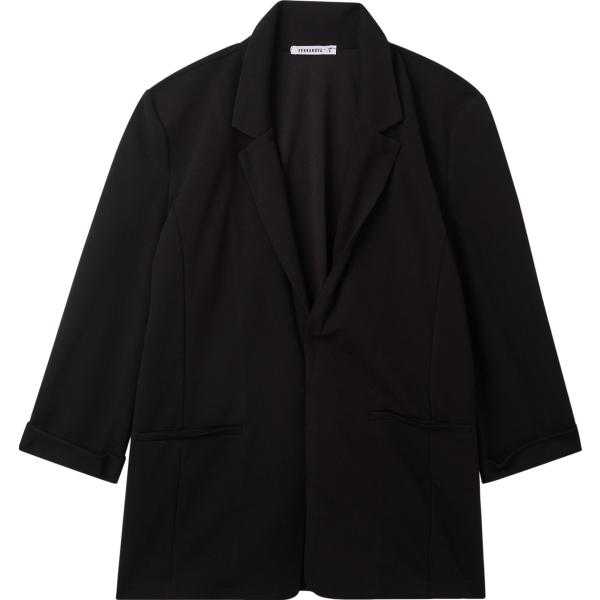 blazer Terranova nero tinta unita