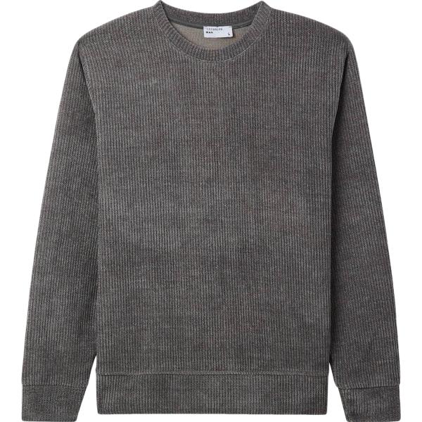 pullovers Terranova grigio tinta unita