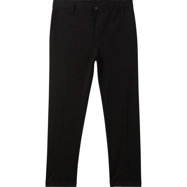 pantaloni chino Terranova nero tinta unita
