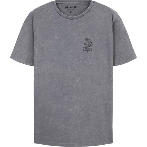 t-shirt Terranova grigio con stampe