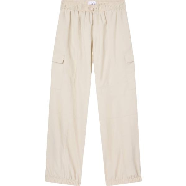 pantaloni cargo Terranova bianco tinta unita