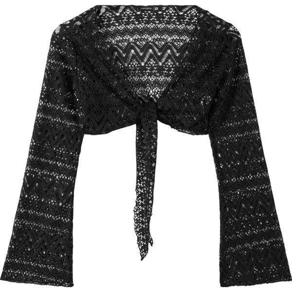 bolero Terranova nero tinta unita