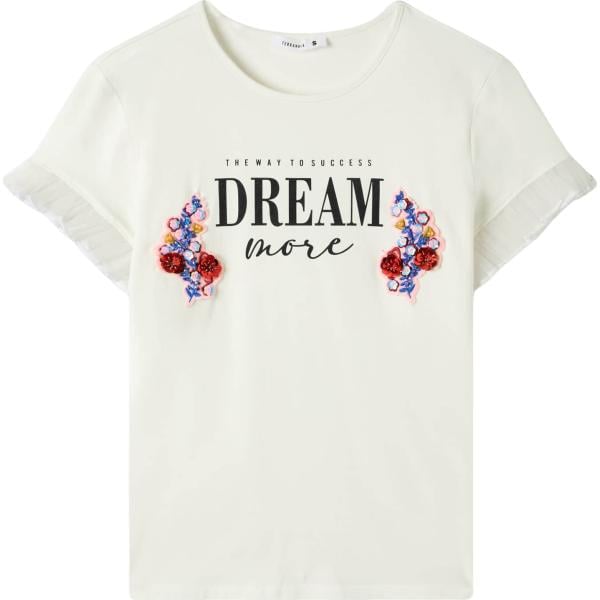 t-shirt Terranova bianco con stampe