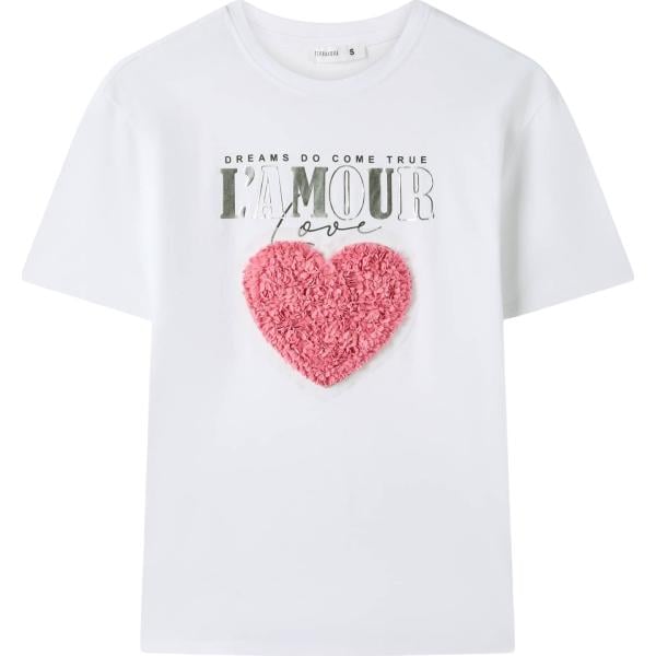 t-shirt Terranova bianco con stampe
