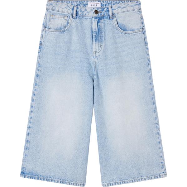 pantaloni corti Terranova blu tinta unita