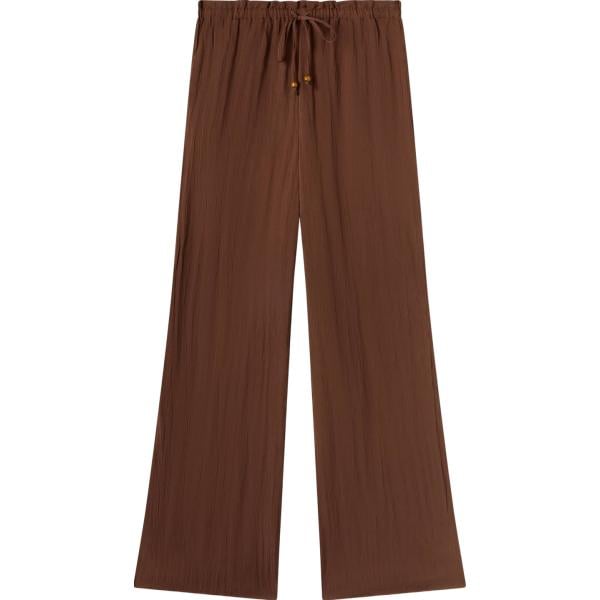 pantaloni Terranova marrone tinta unita