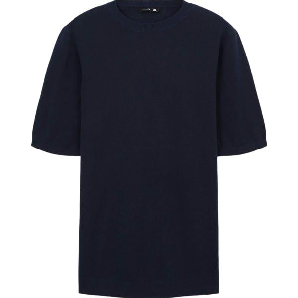 t-shirt Terranova blu tinta unita
