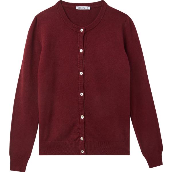 cardigans Terranova rosso tinta unita