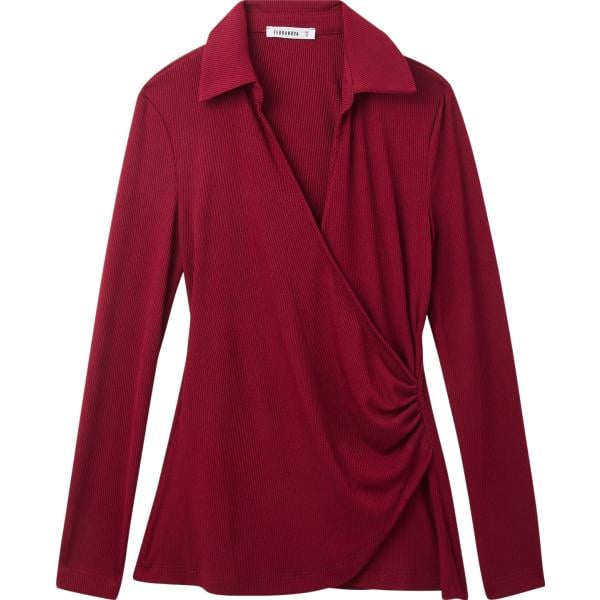 polo Terranova rosso tinta unita