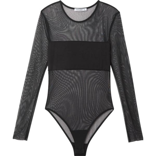 body Terranova grigio tinta unita