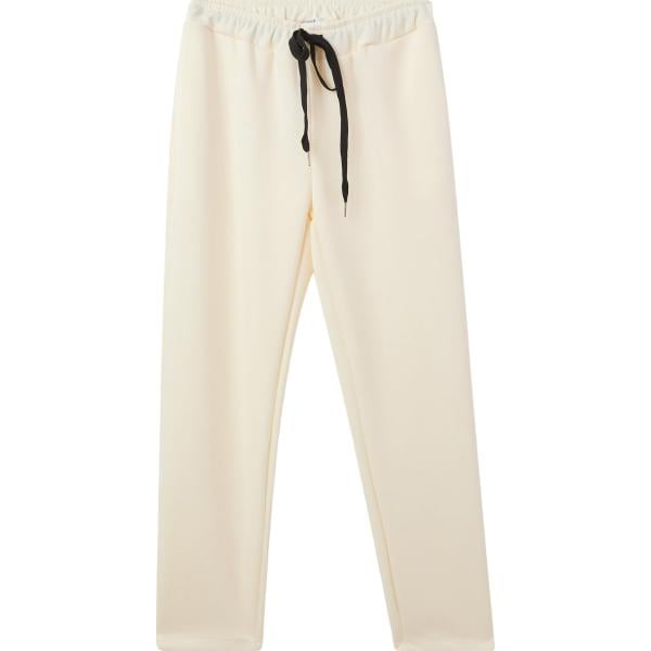 pantaloni sportivi Terranova bianco tinta unita
