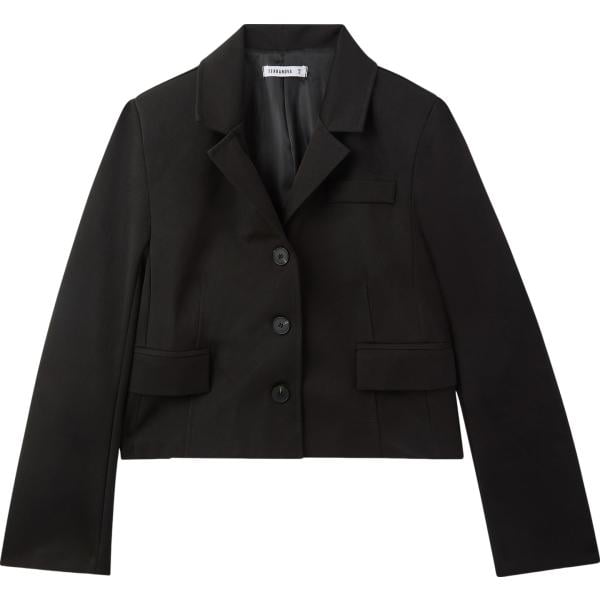 blazer Terranova nero tinta unita