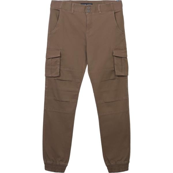pantaloni cargo Terranova marrone tinta unita