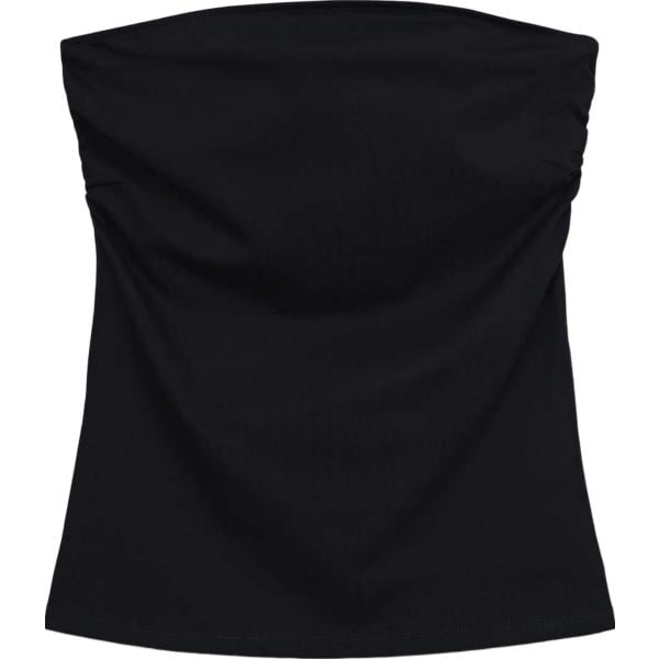 top Terranova nero tinta unita