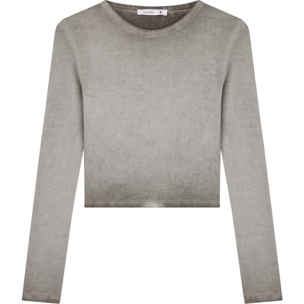 t-shirt Terranova grigio tinta unita