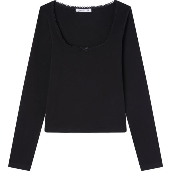 t-shirt Terranova nero tinta unita