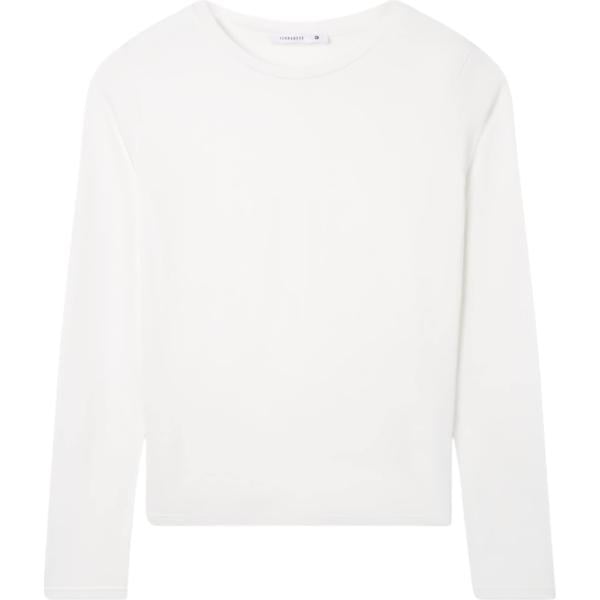 t-shirt Terranova bianco tinta unita