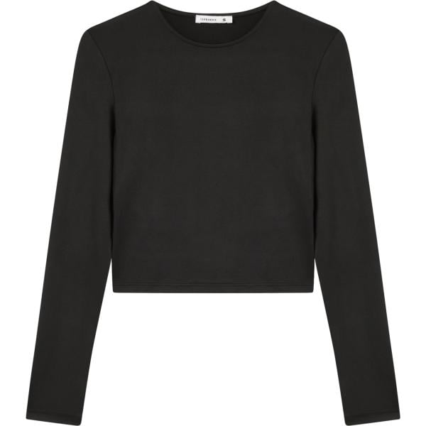 t-shirt Terranova nero tinta unita