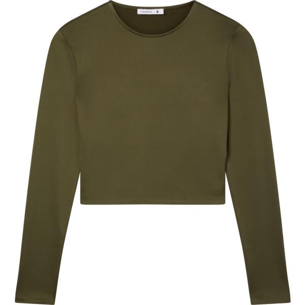 t-shirt Terranova verde tinta unita
