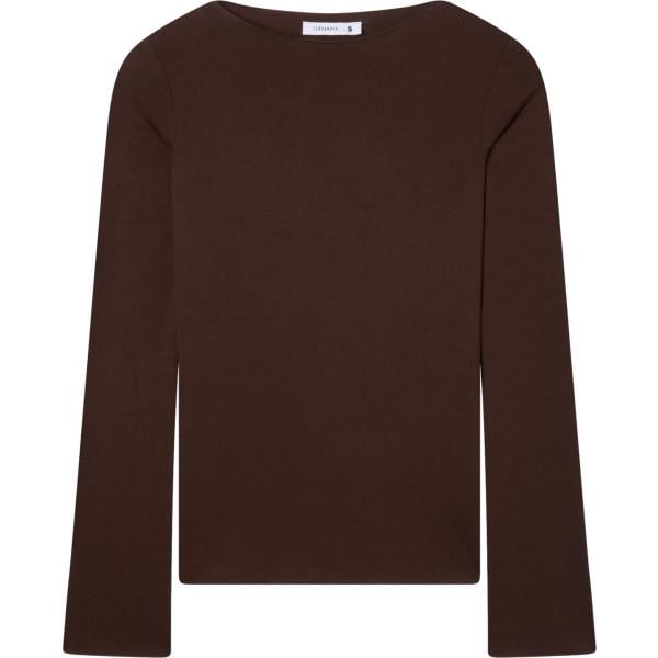 t-shirt Terranova marrone tinta unita