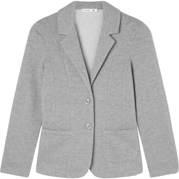 blazer Terranova grigio tinta unita
