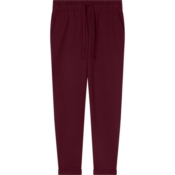 pantaloni Terranova rosso tinta unita
