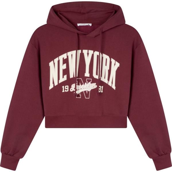 felpe con cappuccio Terranova rosso con stampe