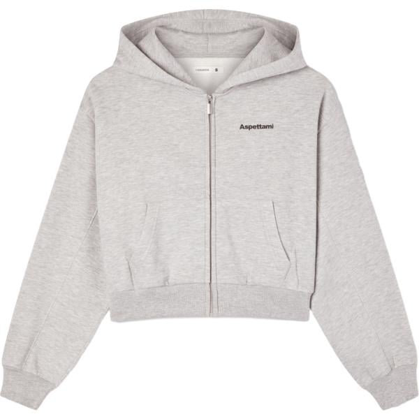 felpe con cappuccio Terranova grigio con stampe