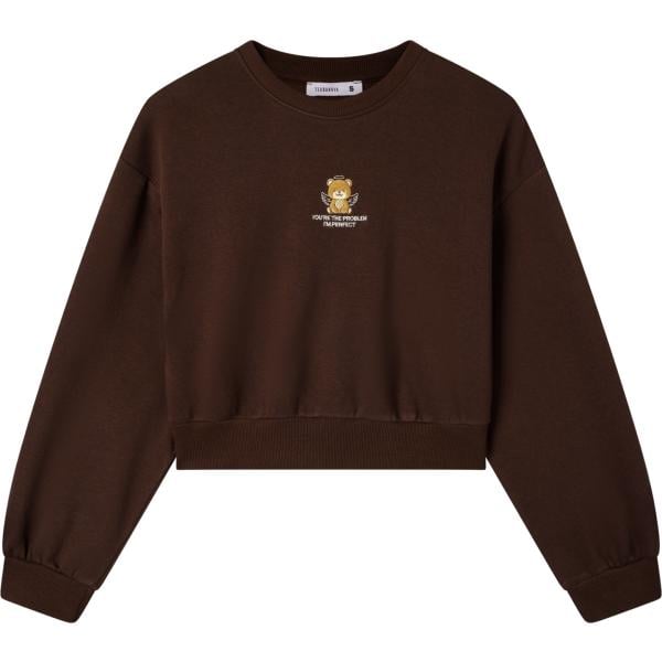 felpe Terranova marrone con stampe