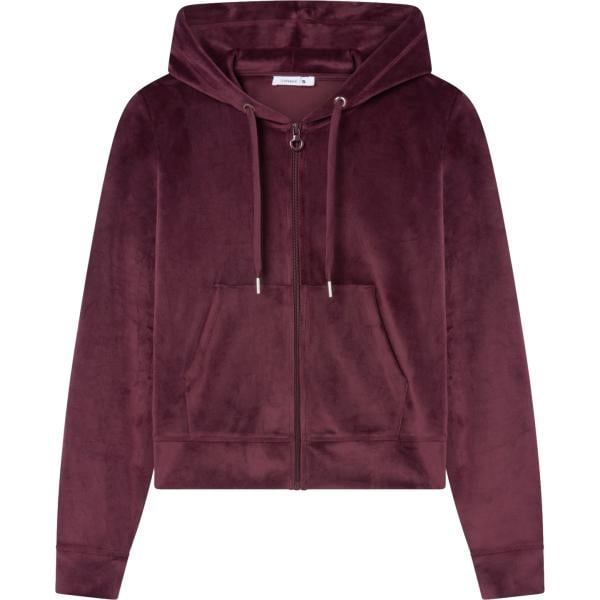 felpe con cappuccio Terranova rosso tinta unita