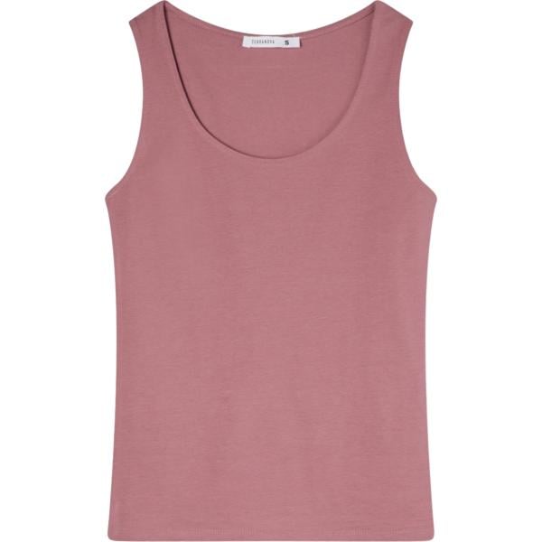 top Terranova rosa tinta unita