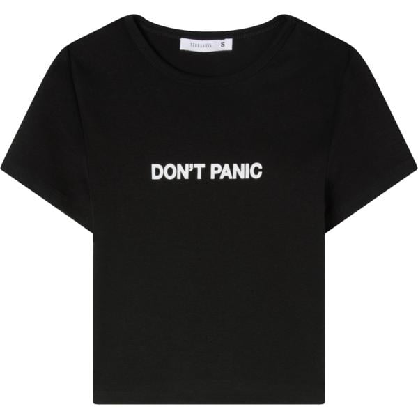 t-shirt Terranova nero con stampe