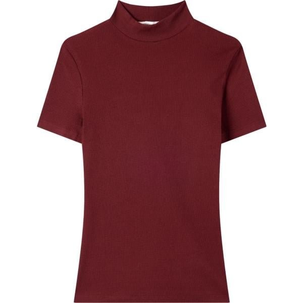 t-shirt Terranova rosso tinta unita