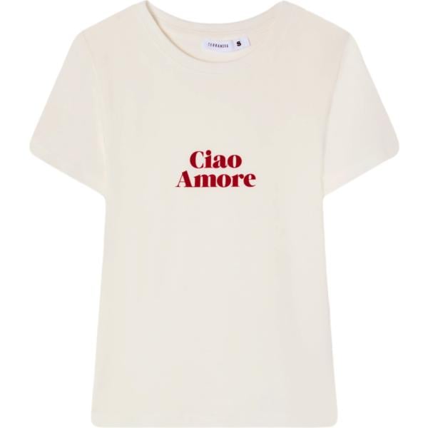 t-shirt Terranova bianco con stampe