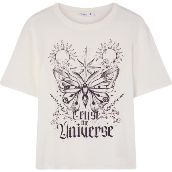 t-shirt Terranova bianco con stampe