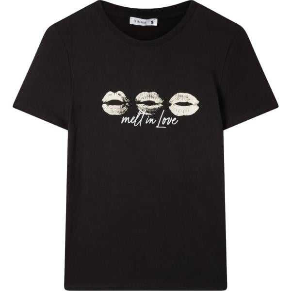 t-shirt Terranova nero con stampe