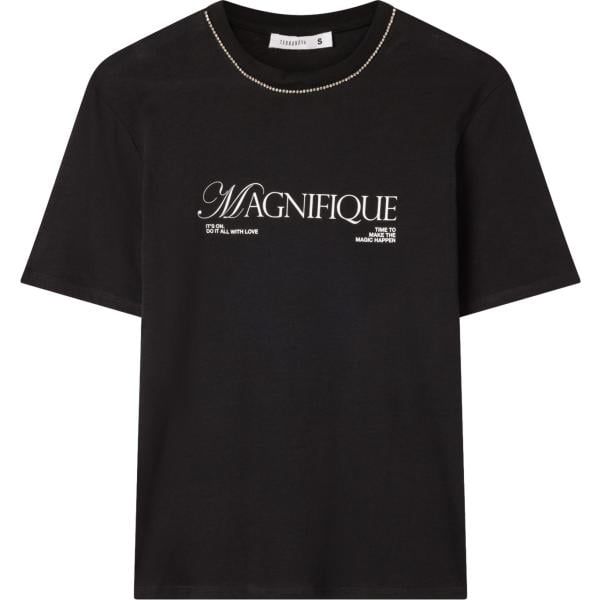 t-shirt Terranova nero con stampe