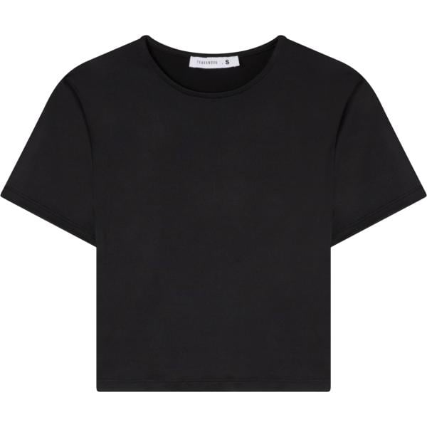 t-shirt Terranova nero tinta unita